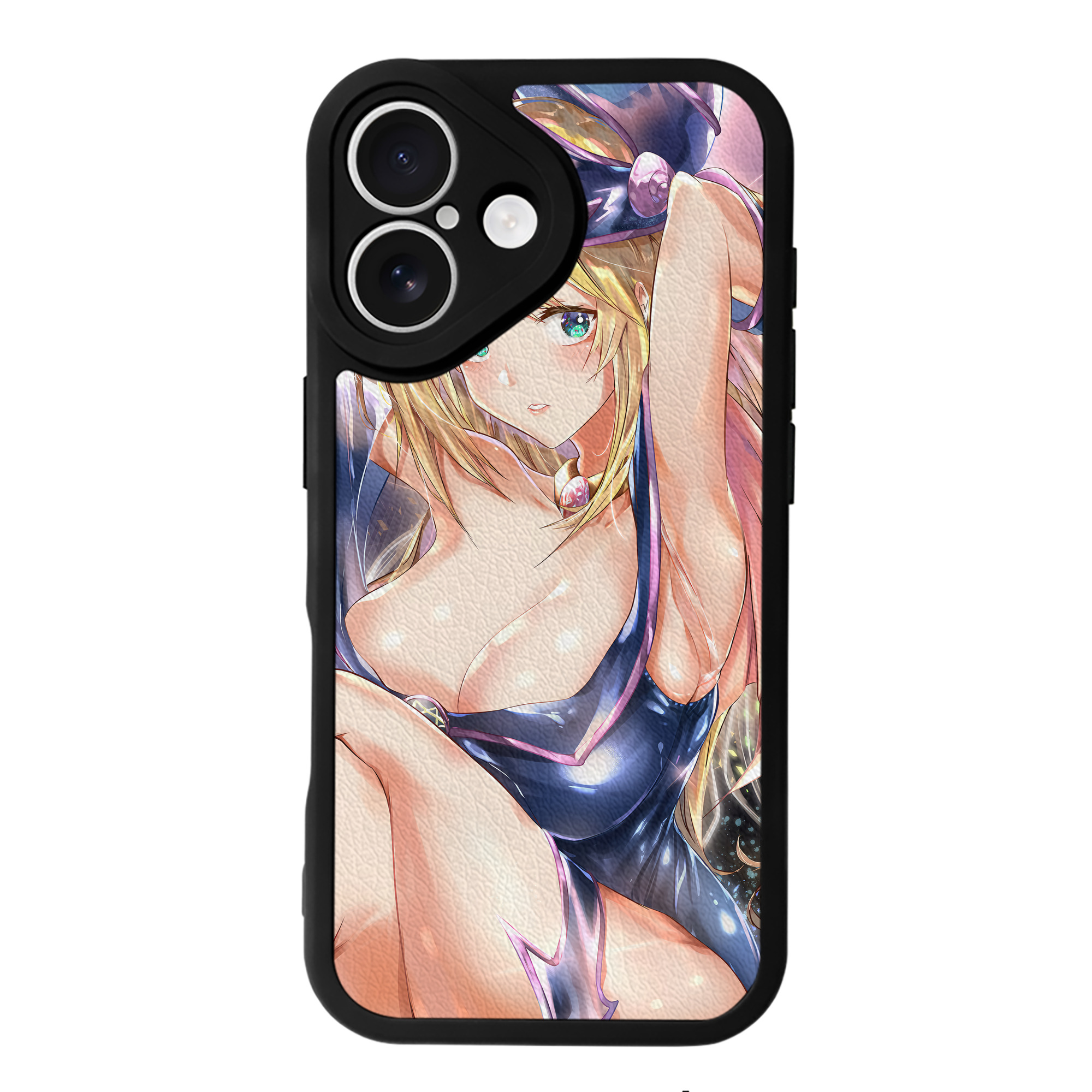 （画像用） 遊☆戯☆王 Yu-Gi-Oh! 【iPhone 16シリーズ対応】シリコンスマホケース（レザー調） 材質：シリコン
